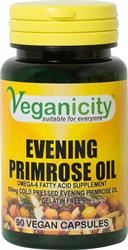 Veganicity | Cold Pressed Evening Primrose Oil 500mg 90 Vcaps (10% GLA) | 90vegicaps