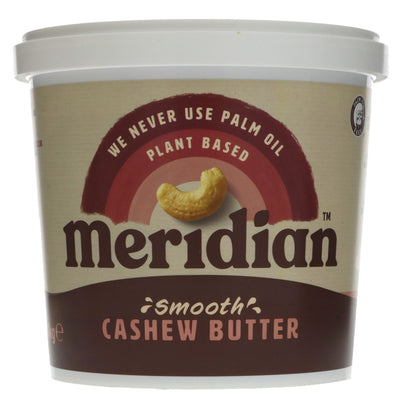 Indulgent vegan Cashew Butter Smooth, perfect for spreading on crackers, crumpets or added to cakes and bakes. 1KG, no added salt.