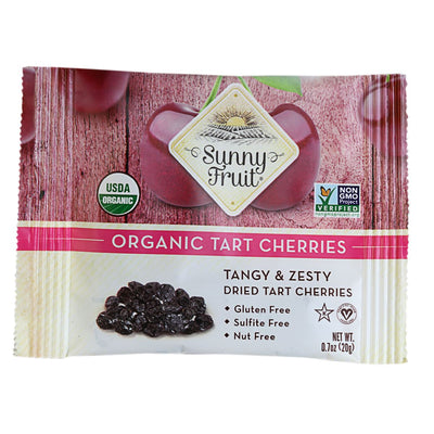 Sunny Fruit | Organic Tart Cherries Snack Packs | 6x20g