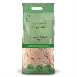 Just Natural Organic | Organic Almonds Flaked 250g | 250g