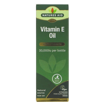 Natures Aid | Vitamin E Oil - high strength - for internal & external use | 50ml