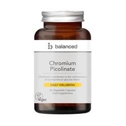 Balanced | Chromium Picolinate 30 Veggie Caps - Reusable Bottle | 30 capsule