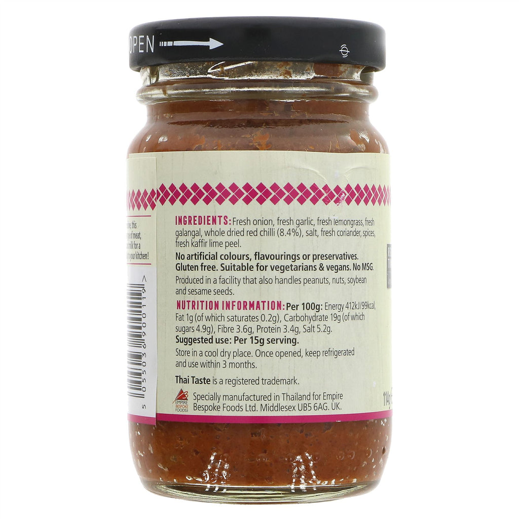 Thai Taste | Red Curry Paste - Panang | 114g