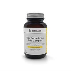 Balanced | Free Form Amino Acid Complex 60 Veggie Caps - Reusable Bottle | 60 capsule