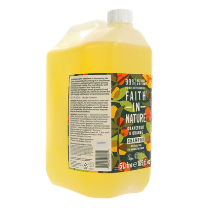 Faith In Nature | Grapefruit & Orange Shampoo | 5ltr