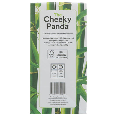 Sustainable Bamboo Kitchen Rolls by The Cheeky Panda - Soft, Strong, Eco-friendly. Upgrade your household with this vegan choice! #sustainability #vegan