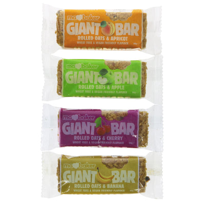 Ma Baker | Giant Fruit Bar - Wheat Free - Apple, apricot, banana, cherry | 90g