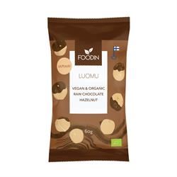 Foodin | Organic Raw Chocolate Coated Hazelnuts 60g | 60g