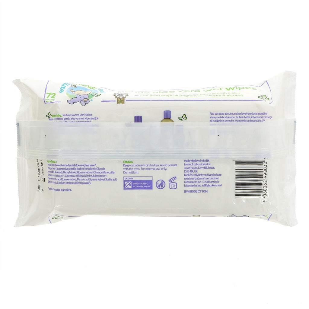 Earth Friendly Baby | Eco Baby Wipes | 72