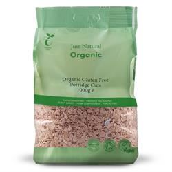 Just Natural Gluten Free | Organic Gluten Free Porridge Oats 1000g | 1000g