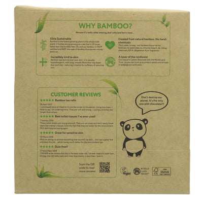 The Cheeky Panda | Toilet Tissue 4 Pack | 4 ROLLS