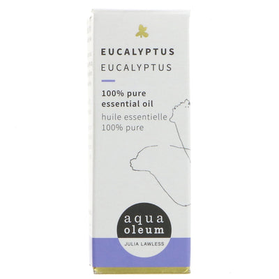 Aqua Oleum Eucalyptus essential oil - invigorating scent from South Africa. Perfect for self-care and aromatherapy. Vegan and sustainable.