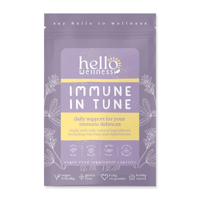 Hello Wellness | Immune In Tune Nat Daily Support | 60caps