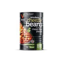 VBites - Redwood | Smokey Cheezly Baked Beans & High Protein Pieces 400g | 400g