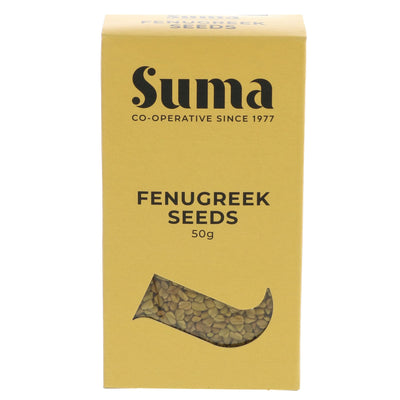 Suma Fenugreek Seeds: Vegan, Aromatic, Unique Twist on Classic Recipes, 50g