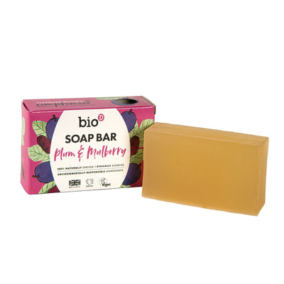 Bio-D | Plum & Mulberry Boxed Soap Bar | 90g