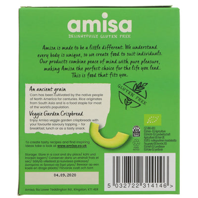 Amisa | Crispbread - Veggie Garden GF | 100g