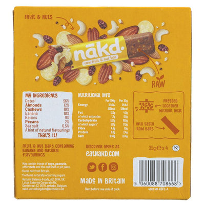 Nakd | Banoffee Pie Multipack | 4 x 35g