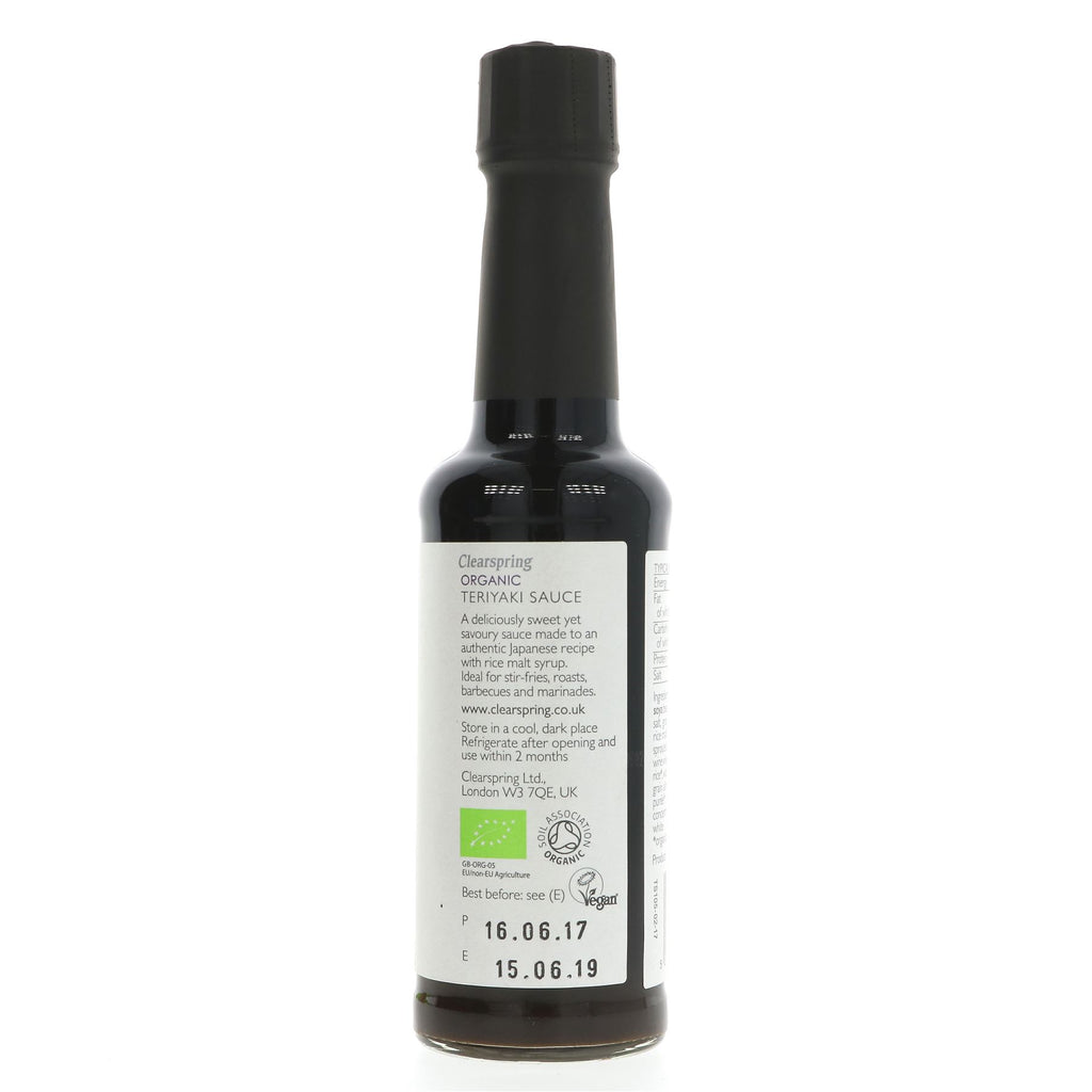 Clearspring's Organic Vegan Teriyaki Sauce - Perfect for Stir Fries, BBQs and More!