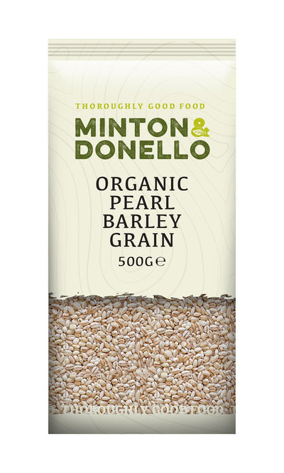 Minton & Donello | Organic Pearl Barley Grain | 500g