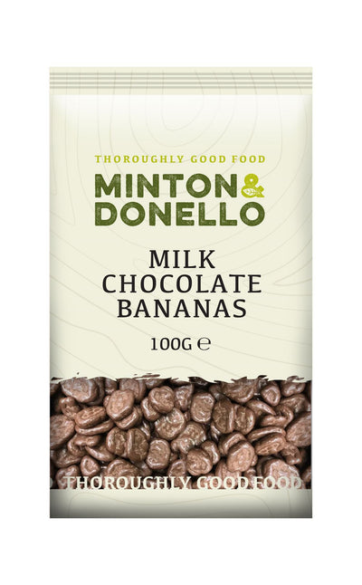 Minton & Donello | Milk Chocolate Bananas | 100g