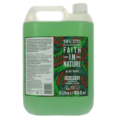 Faith In Nature | Shampoo - Aloe Vera | 5L