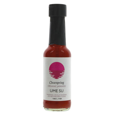 Organic Japanese Ume Su seasoning - Tangy flavor, perfect for veggies, salads, dressings, and even cocktails. Vegan & no VAT.