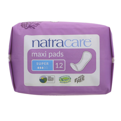 Natracare Maxi Pads - Super, organic and plastic-free, ideal for medium to heavy flow days. Vegan and compostable!