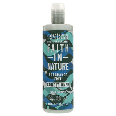 Vegan Fragrance-Free Hair Conditioner for Sensitive Scalps 400ml