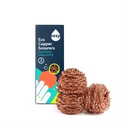 Seep | Seep Recyclable Copper Scourers - Pack of 3 | 60g