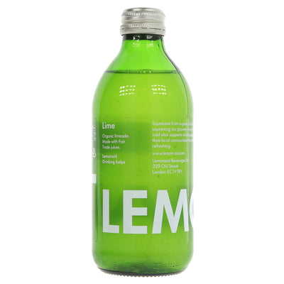 Organic, vegan, no added sugar, guilt-free fizzy drink - Lemonaid Lime 330ML