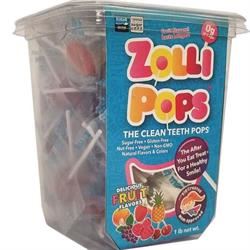 Zolli Pops | Sugar Free Mixed Fruit Lollipop Tub 450g | 450g