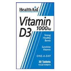 HealthAid | Vitamin D3 1000iu - 30 Tablets | 30 tablet