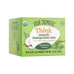 Four Sigma Foods | Organic Matcha Latte with Maitake 10 Sachets | 10 sachet