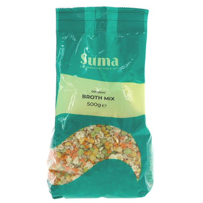 Suma's Organic Broth Mix - perfect for soups, stews & more! Made with the finest ingredients, vegan-friendly & organic.