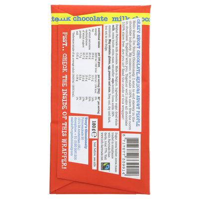 Tony's Chocolonely Milk Chocolate - Fairtrade, No Added Sugar, guilt-free treat. Join the mission for 100% slave-free chocolate.