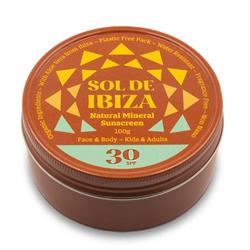 Sol De Ibiza | Plastic Free Face & Body Natural Mineral Sunscreen SPF30 | 1unit