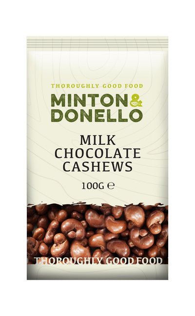 Minton & Donello | Milk Chocolate Cashews | 100g