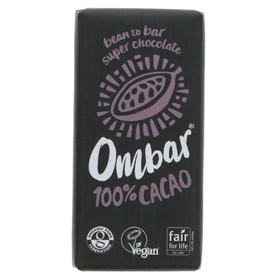 Indulge in Ombar's 100% Raw Chocolate: vegan, gluten-free, and Fairtrade. Made with only two ingredients: Ecuadorian cacao and no sugar added.