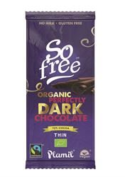 Plamil | So Free Organic Perfectly Dark Chocolate 72% Cocoa 80g | 80g