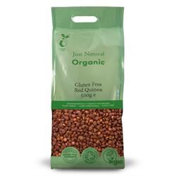 Just Natural Gluten Free | Organic Gluten Free Red Quinoa 500g | 500g