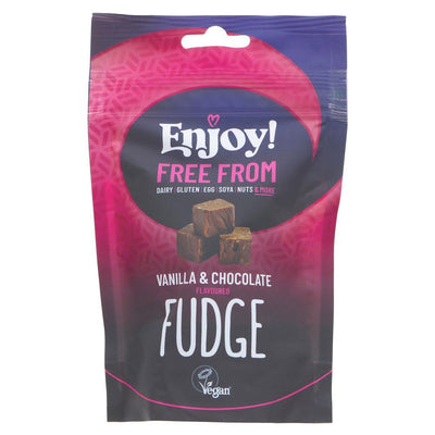 Enjoy Raw Chocolate | Vanilla & Chocolate Fudge | 100g