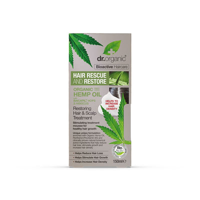 Dr Organic | Hemp Hair Scalp Treatment Mousse | 150ml