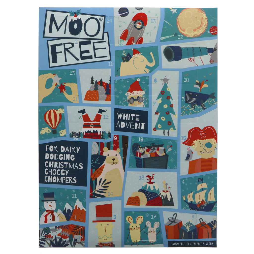 Moo Free | Kids White Choc Alt Advent | 70g