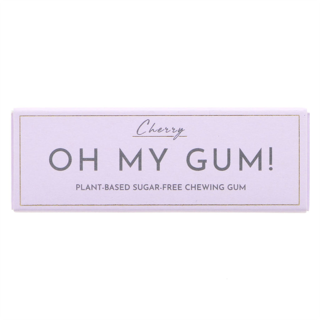Oh My Gum! | Plant Based Cherry Chewing Gum | 19g