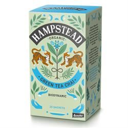 Hampstead Tea | Organic Biodynamic Green Chai GreenTea Bags (2g) 40g | 20bag