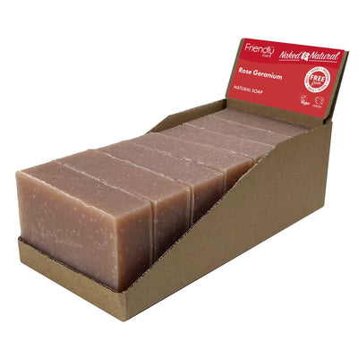 Friendly Soap | Naked & Natural Soap Rose Geranium | 95g