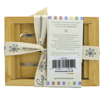 Emma's Soap | Bamboo Gift Set - Avocado - 2 soaps plus soap dish | 3.18kg