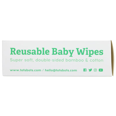 Eco-friendly & gentle reusable baby wipes made of bamboo & cotton. Oeko-Tex certified. No harmful chemicals.