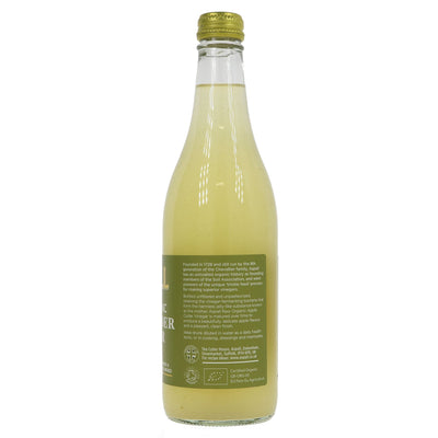 Organic, vegan, raw, unfiltered cyder vinegar with 'mother' made from whole apples. Perfect for cooking and dressings.